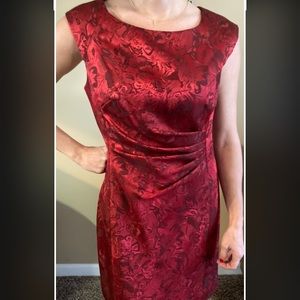Red Tahari dress, Size 6